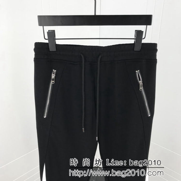 GVC紀梵希 18FW秋冬新款 彩色刺繡LOGO 純棉衛褲 情侶款 ydi1724